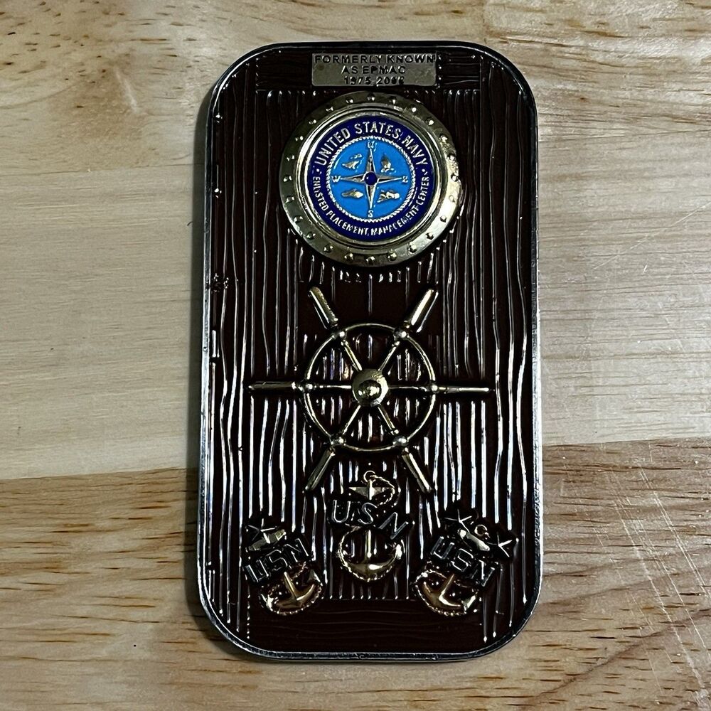Navy USN Challenge Coin Chief Petty Officer CPO Mess Plate PERS-4013
